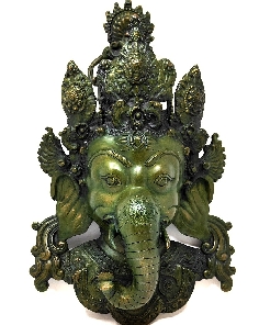 Rostro "Ganesh" bronce 38 cms.
