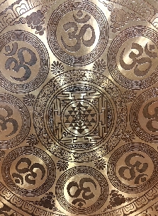 Gong Tam Tam 60 cms. "Shree yantra/Om" + funda 2