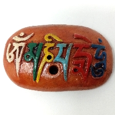 Incensario de terracota "Om mane"