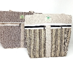 Bolso de cañamo y algodón