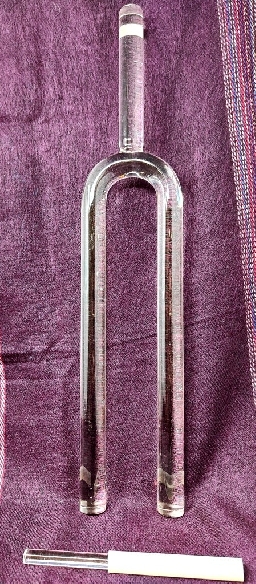 Diapasón de cristal de cuarzo 50 x 3 cms.