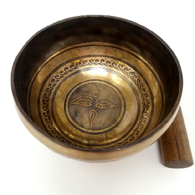 Cuenco Jambati grabado 400-500 grs. 12-13 cms. diam.