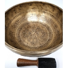 Cuenco Jambati grabado 1800-2000 grs 26-27 cms. 2