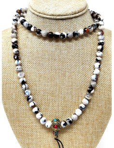 Mala de Ágata blanca y negra