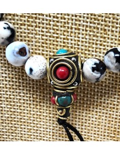 Mala de Ágata blanca y negra 2