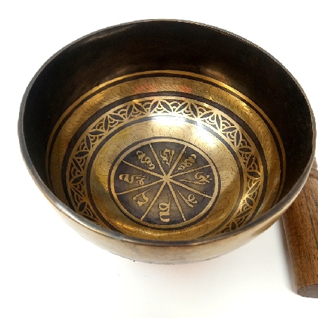 Cuenco Jambati grabado 500-600 grs. 13-14 cms. diam.