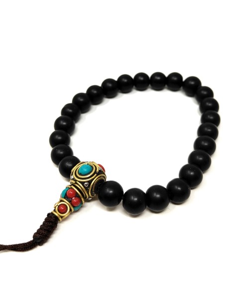 Pulsera de Shaligram con estupa de pedreria