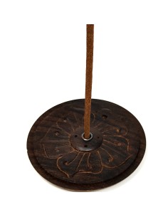 Incensario de madera "flor"