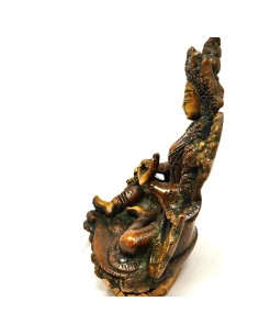 Tara verde bronce 15 cm 2