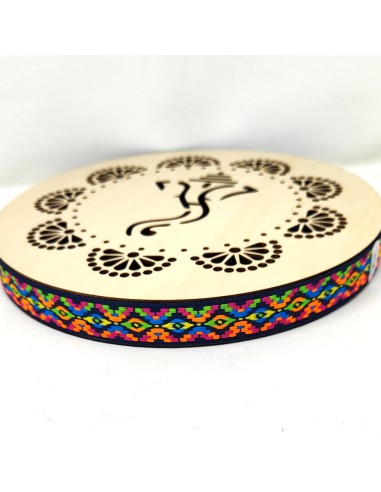 Pandero "Corriente fluvial" 25 cms.