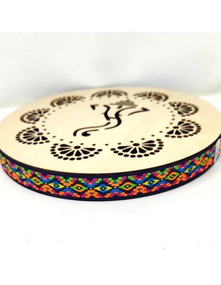 Pandero "Corriente fluvial" 25 cms.