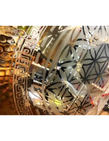 Gong aleación 80 cms. "Flor de la vida" + Funda