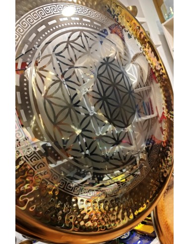 Gong aleación 80 cms. "Flor de la vida" + Funda