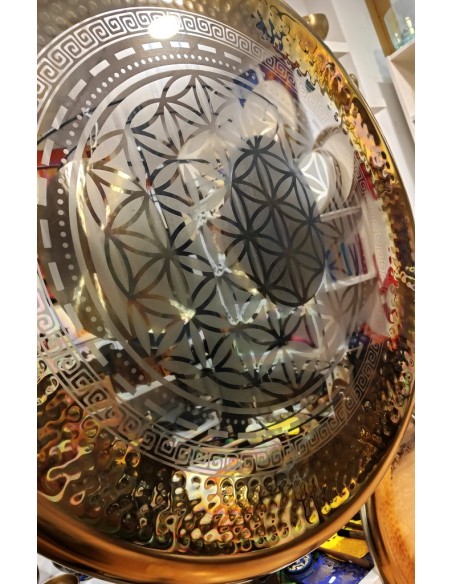 Gong aleación 80 cms. "Flor de la vida" + Funda