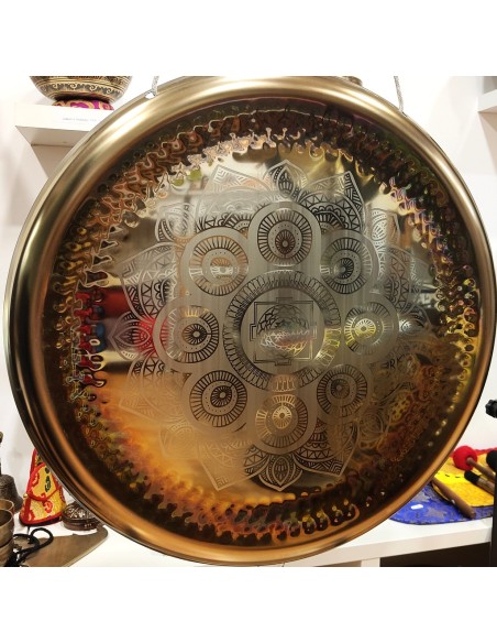 Gong aleación 60 cms. "Shree Yantra" + Funda