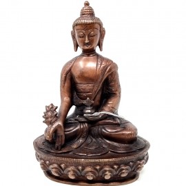 Buda de la medicina bronce oscuro 21 cms.