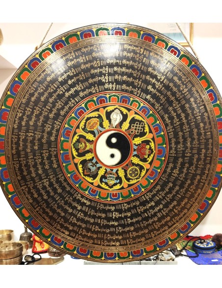 Chau Gong 60 cms. pintado "Yin Yang" + Funda