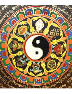 Chau Gong 60 cms. pintado "Yin Yang" + Funda 2