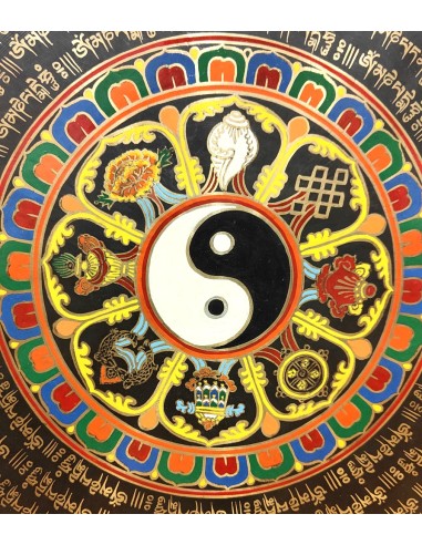 Chau Gong 60 cms. pintado "Yin Yang" + Funda