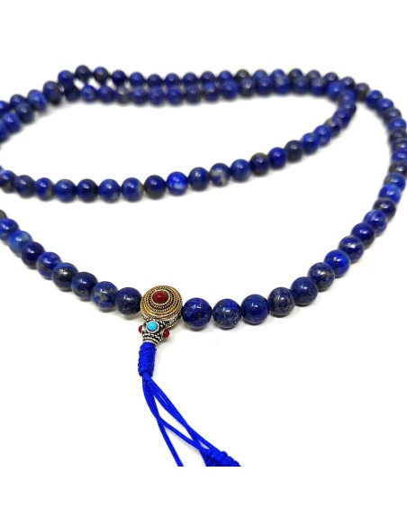 Mala de Lapislazuli 6 mm calidad- cierre "Princess"