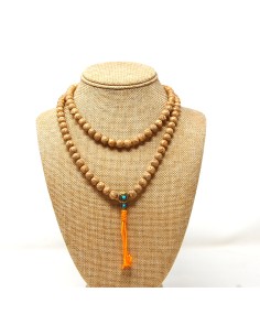 Mala de semilla de flor de loto 8 mms. con cierre "princess"