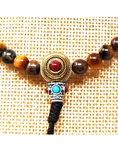 Japamala de Ojo de Tigre de 6 mm. Con cierre "princess" 2