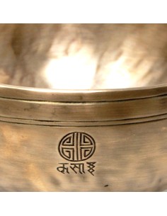 Cuenco Full Moon grabado con "Ganesh". 24 cm. 1,650 Kg. 2