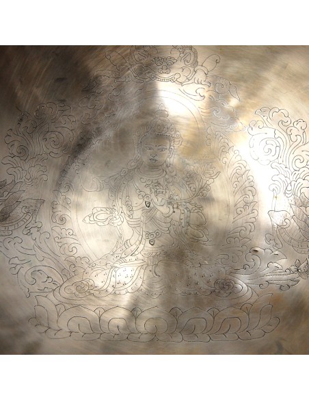 Cuenco Full Moon grabado con "Manjushree" . 28 cm. 2 Kg.