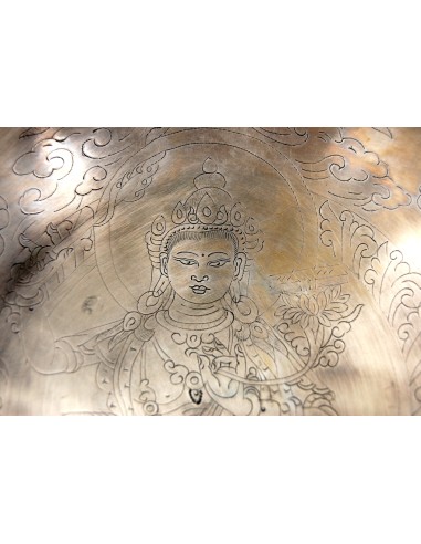 Cuenco Full Moon grabado con "Manjushree" . 28...