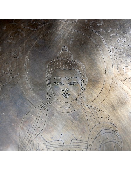 Cuenco Full Moon grabado con "Buda de la Medicina". 26 cm. 1,811 Kg.