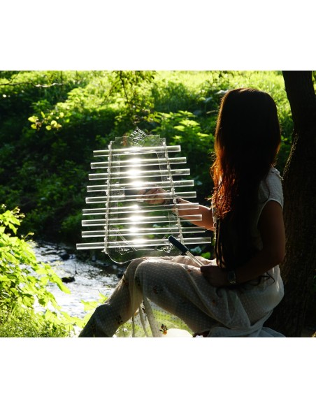 Arpa de cuarzo "Tierra Profunda Om"