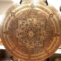 Gong nepalí 44 cms. "Mandala/om mane" + funda