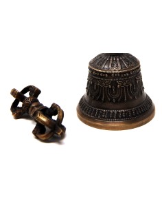 Campana tibetana pequeña (7 cms de diámetro) + dorje.... 2