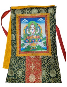 Chenrezig con brocado mediano