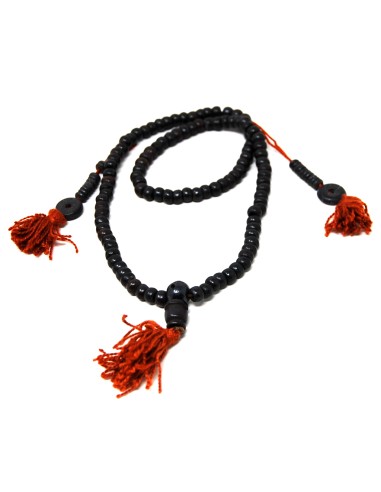 mala de hueso esmaltado en negro 8 mm