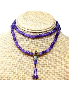 Japamala amatista 6 mm con cierre "Princess"