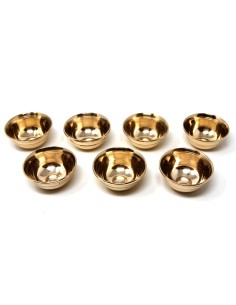 Set 7 cuencos de ofrendas de bronce 7 x 3 cms.