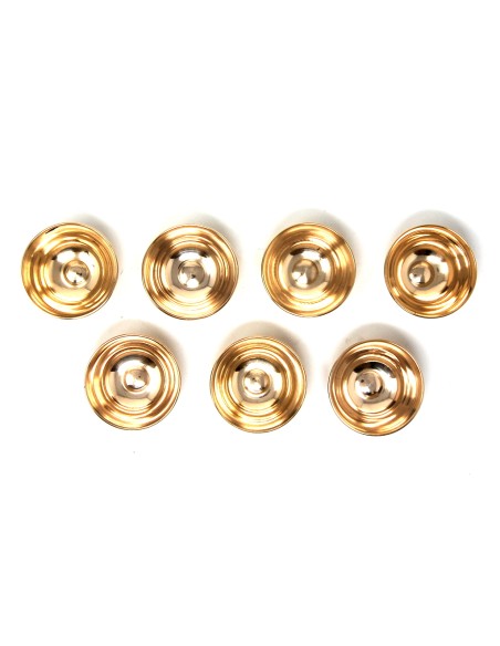 Set 7 cuencos de ofrendas de bronce 7 x 3 cms.