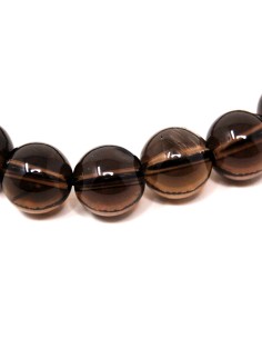 Pulsera de cuarzo ahumado. 8 mm 2