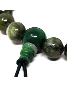 Pulsera de Jade verde oscuro (Elástica) 8 mm 2