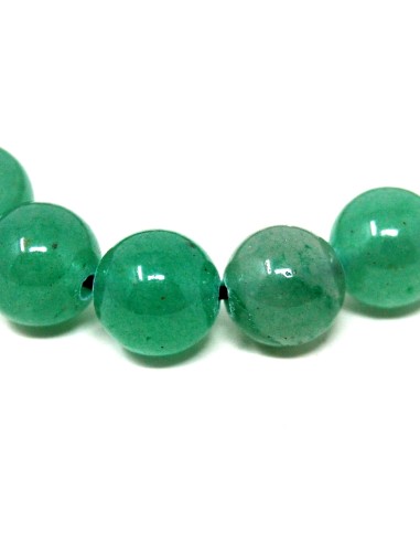 Pulsera de Aventurina verde. 8 mm.