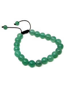 Pulsera de Aventurina verde. 8 mm.