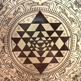 Gong nepalí "Shree yantra" 38 cms.