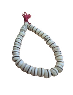 Pulsera de hueso blanco natural con división. 2