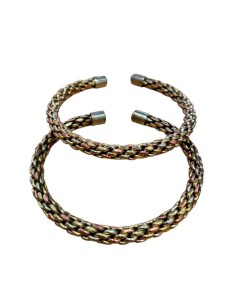 Pulsera tres metales nudo