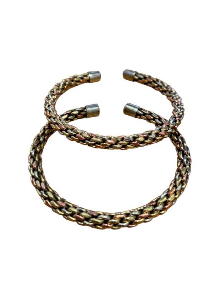 Pulsera tres metales nudo