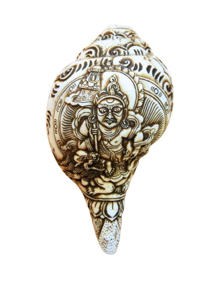 Caracola tallada "Vaiśravaṇa"