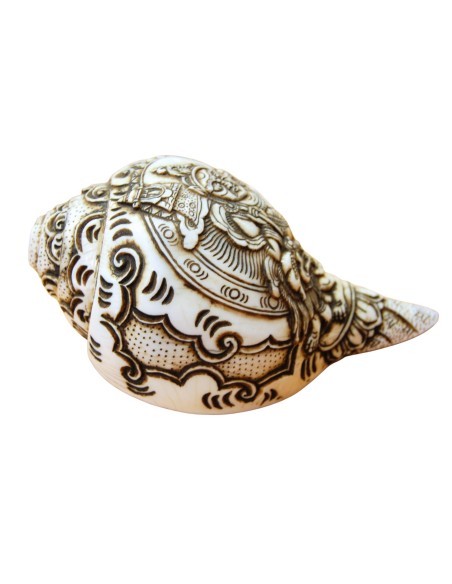 Caracola tallada "Vaiśravaṇa"