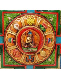 Cuadro de madera "Signos Auspiciosos" 2