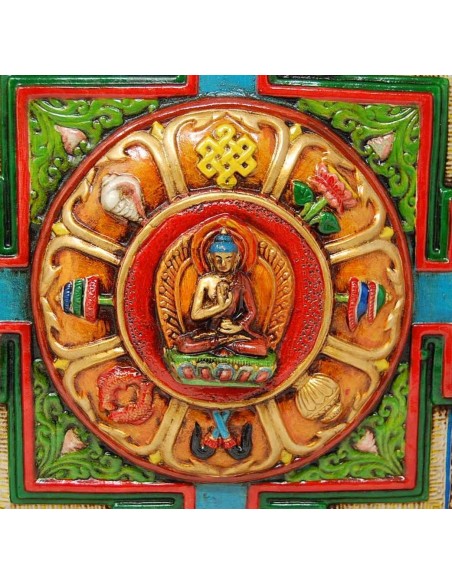 Cuadro de madera "Signos Auspiciosos"